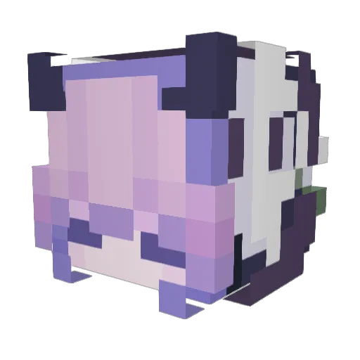 cherryphoria Minecraft avatar head, 3D render