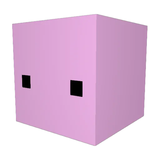 cherryriss Minecraft avatar head, 3D render