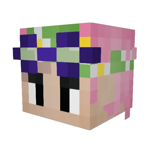 cherrytomatoes2 Minecraft avatar head, 3D render