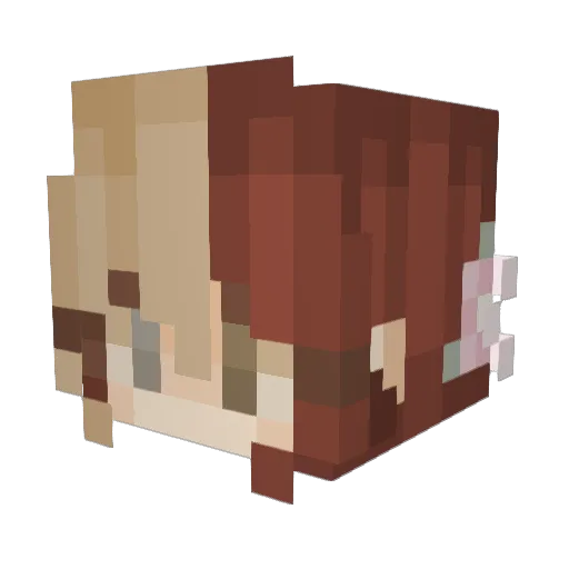 cherryybomb_ Minecraft avatar head, 3D render