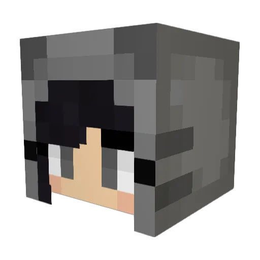 cheruhl Minecraft avatar head, 3D render
