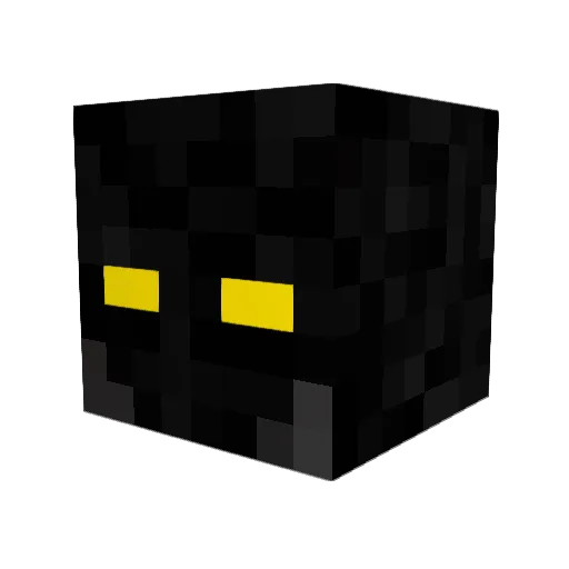 chervial Minecraft avatar head, 3D render