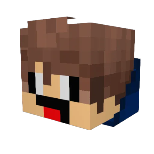 cheryman Minecraft avatar head, 3D render