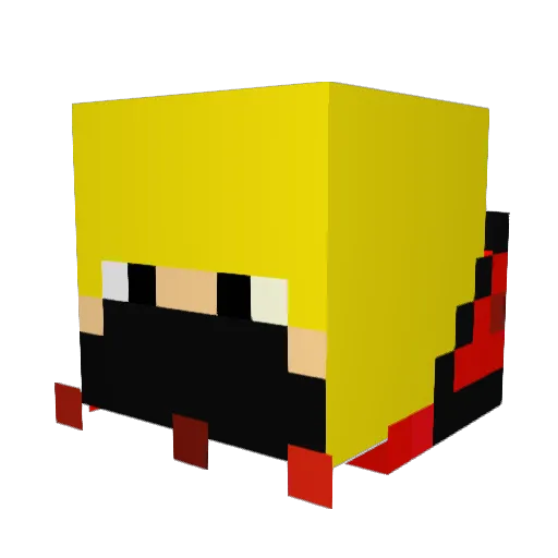 chesa028 Minecraft avatar head, 3D render