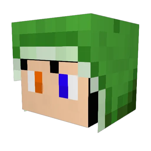 chesha523 Minecraft avatar head, 3D render