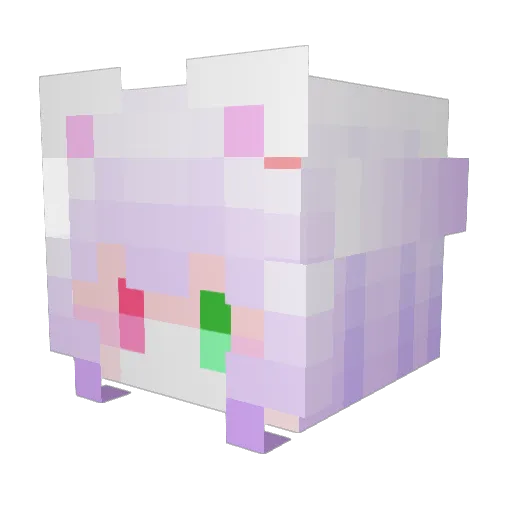 cheshaneko Minecraft avatar head, 3D render