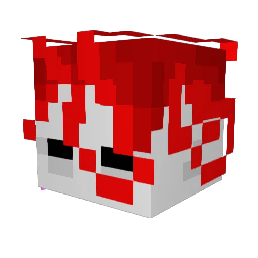 cheshirekatwamh Minecraft avatar head, 3D render