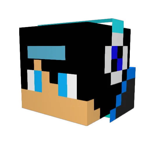 chesi05 Minecraft avatar head, 3D render