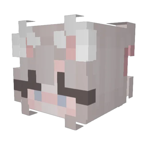 chesneyy Minecraft avatar head, 3D render