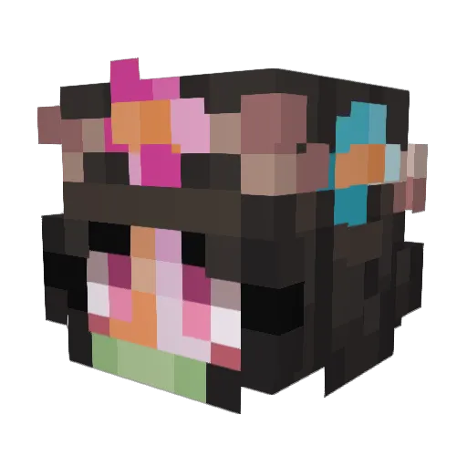 chespinace Minecraft avatar head, 3D render