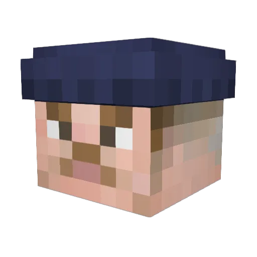 chessbored Minecraft avatar head, 3D render