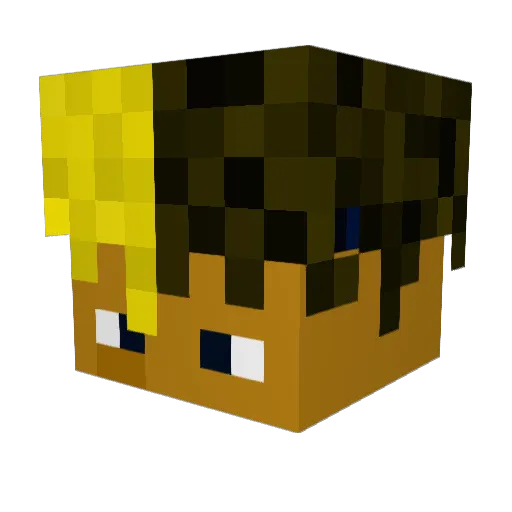 chestercheetoh Minecraft avatar head, 3D render