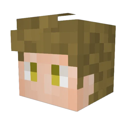 chesterwinjohn Minecraft avatar head, 3D render