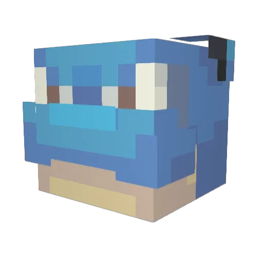 chestnut5 Minecraft avatar head, 3D render