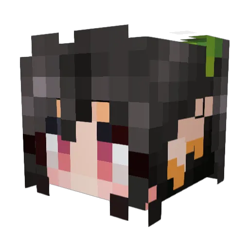 chetra Minecraft avatar head, 3D render