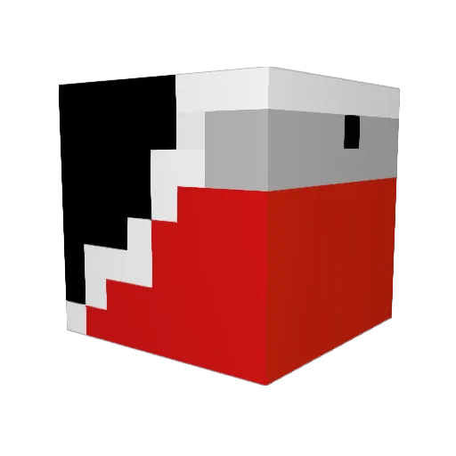 chettohead Minecraft avatar head, 3D render
