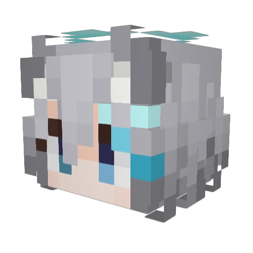 cheval1011 Minecraft avatar head, 3D render