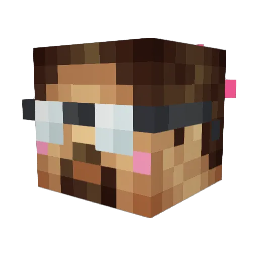 chevelle64 Minecraft avatar head, 3D render