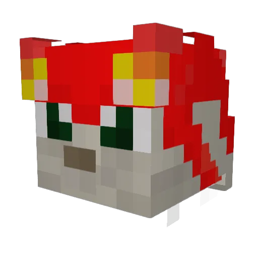 chevon_yagi Minecraft avatar head, 3D render