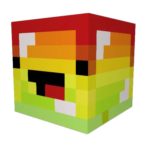 chevyo Minecraft avatar head, 3D render