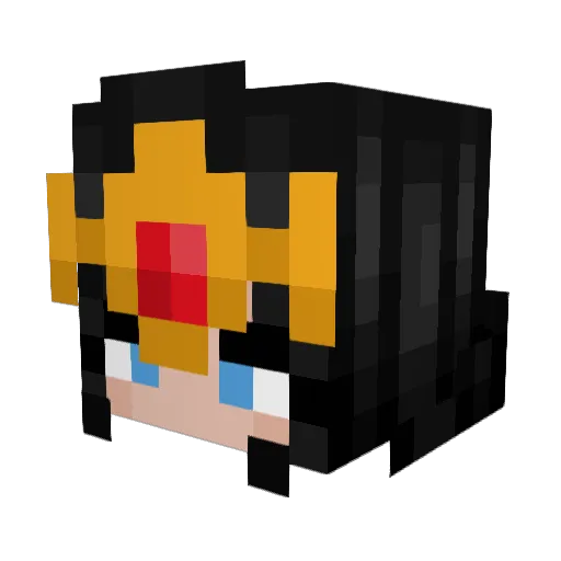 chewbarka Minecraft avatar head, 3D render