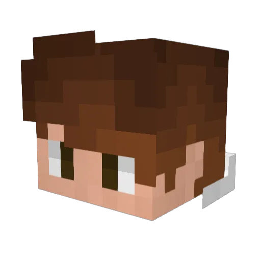 cheweee Minecraft avatar head, 3D render