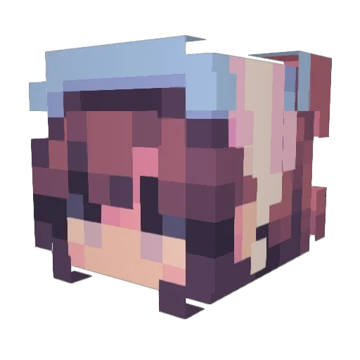 chewielovr Minecraft avatar head, 3D render