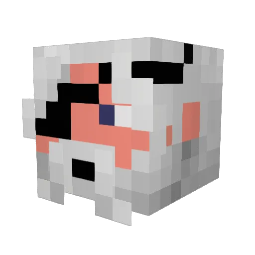 chewkie Minecraft avatar head, 3D render