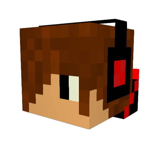 chewmyass Minecraft avatar head, 3D render
