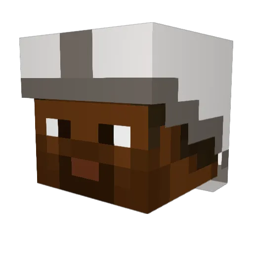 chewo Minecraft avatar head, 3D render