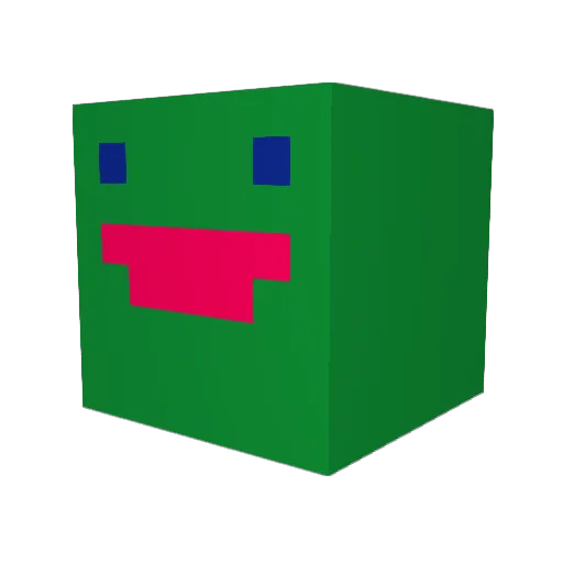 chewtoons Minecraft avatar head, 3D render
