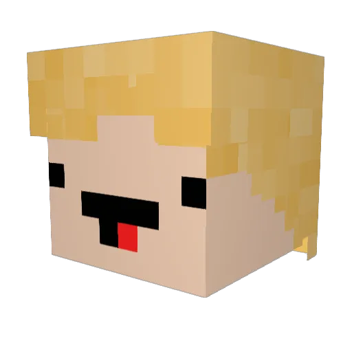 chewy1774 Minecraft avatar head, 3D render
