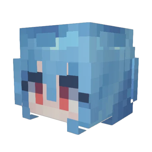 chewycoconutss Minecraft avatar head, 3D render