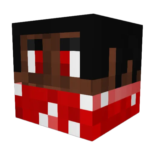 chewymania Minecraft avatar head, 3D render