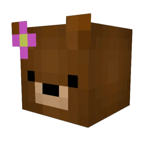 cheyge Minecraft avatar head, 3D render