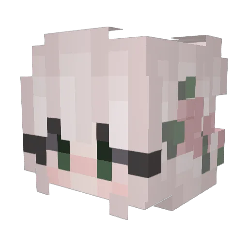 chezborglor Minecraft avatar head, 3D render