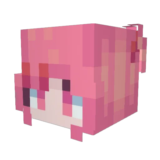 chezdakake Minecraft avatar head, 3D render