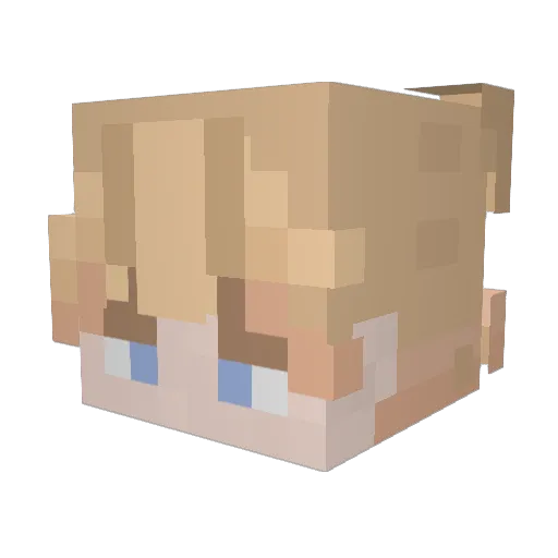 chezturtle21 Minecraft avatar head, 3D render