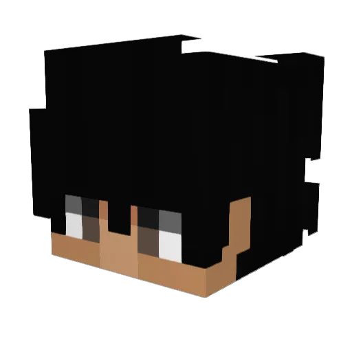 chfx Minecraft avatar head, 3D render
