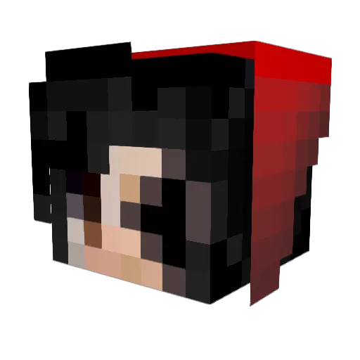 chgameing Minecraft avatar head, 3D render