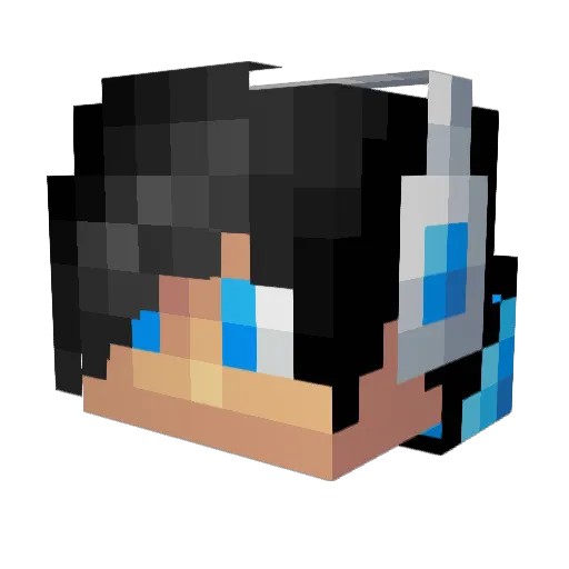 chgno Minecraft avatar head, 3D render