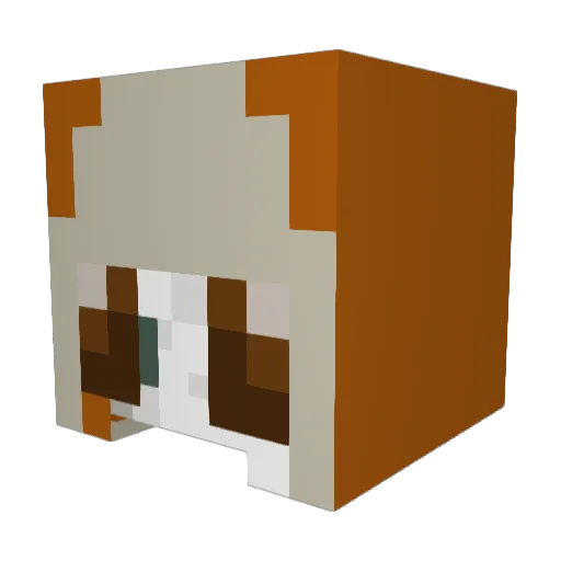 chiaSeed5402 Minecraft avatar head, 3D render
