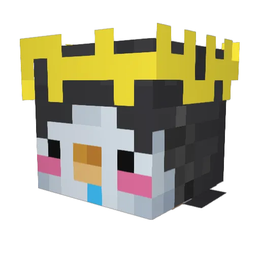 chiakiSAMA Minecraft avatar head, 3D render