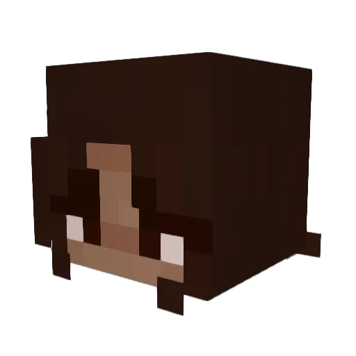 chiara777 Minecraft avatar head, 3D render