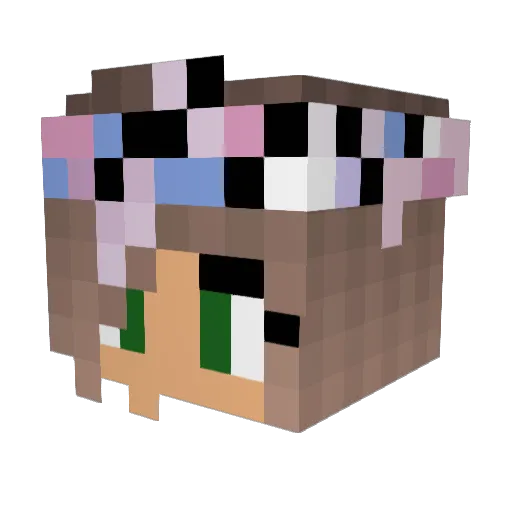 chiara_mxlz Minecraft avatar head, 3D render