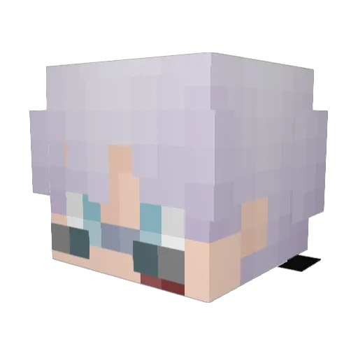 chiarv Minecraft avatar head, 3D render
