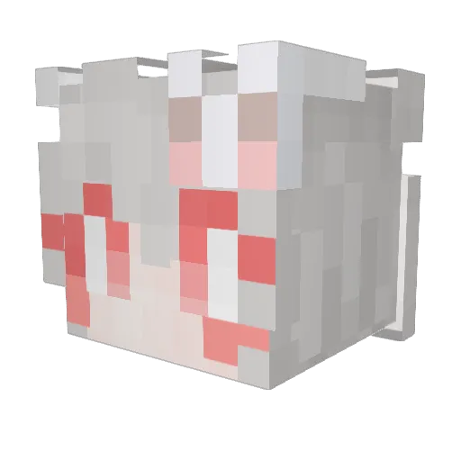 chibi_hi Minecraft avatar head, 3D render