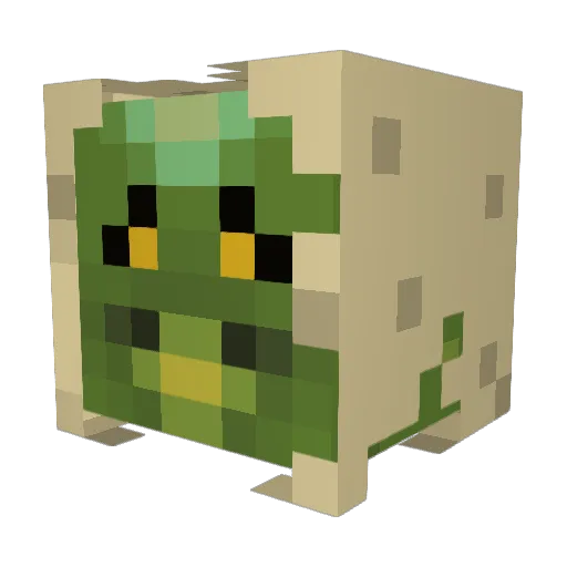 chibinecco Minecraft avatar head, 3D render