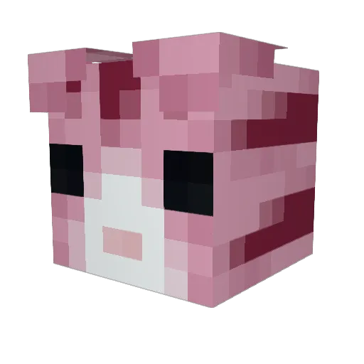 chibishrimp Minecraft avatar head, 3D render