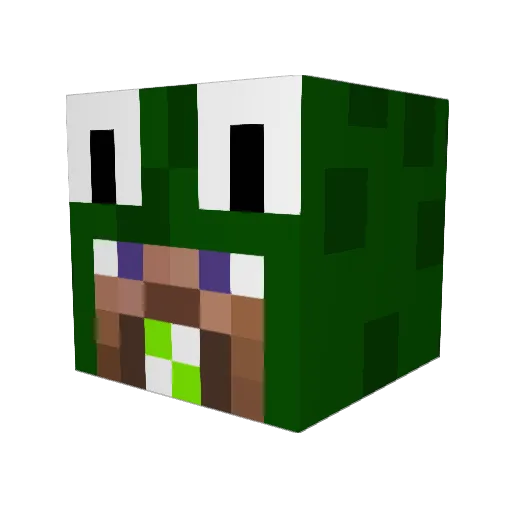 chica211 Minecraft avatar head, 3D render